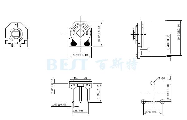 陶瓷可調電阻RM085G-V5